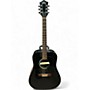 Used Guild D25 Black Acoustic Electric Guitar Black