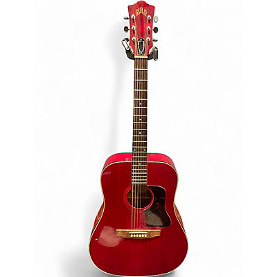 Used Guild D26 Cherry Acoustic Guitar