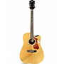 Used Guild D260CE DELUXE Natural Acoustic Electric Guitar Natural
