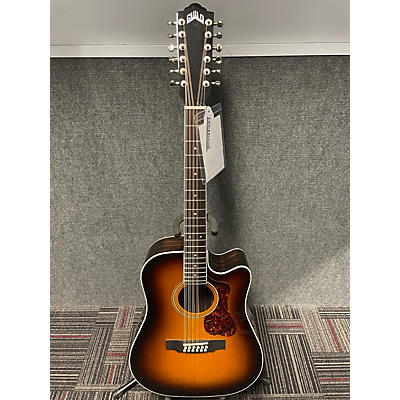 Guild Used Guild D2612CE DLX 2 Color Sunburst 12 String Acoustic Electric Guitar