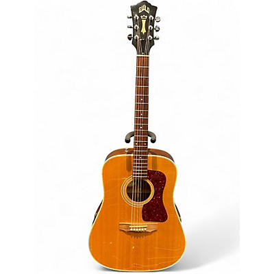Used Guild D40 Natural Acoustic Electric Guitar