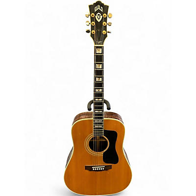 Used Guild D50 Natural Acoustic Electric Guitar