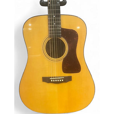 Used Guild D50 Natural Acoustic Electric Guitar