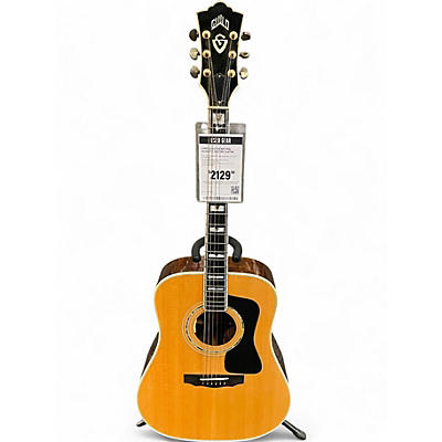 Used Guild D55 Natural Acoustic Electric Guitar