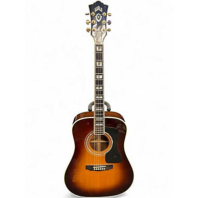 Used Guild D55 Sunburst Acoustic Guitar