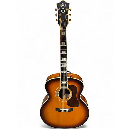 Used Guild D55E Sunburst Acoustic Electric Guitar Sunburst