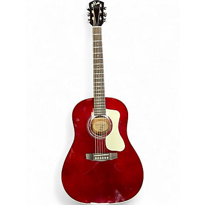 Used Guild DS-240 Wine Red Acoustic Guitar