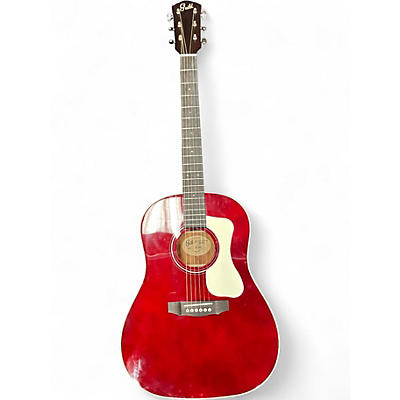 Used Guild DS240 Red Acoustic Guitar