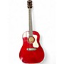 Used Guild DS240 Red Acoustic Guitar Red