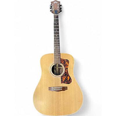 Used Guild DV6 Dreadnaught Natural Acoustic Electric Guitar