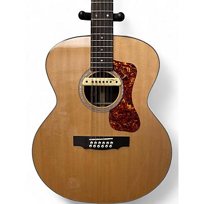 Used Guild F-1512 Natural Acoustic Electric Guitar