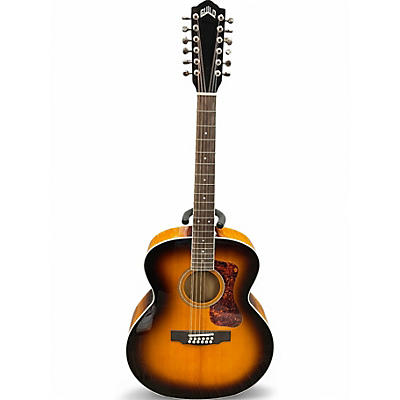 Used Guild F-25112E 2 Color Sunburst 12 String Acoustic Electric Guitar