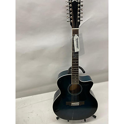 Guild Used Guild F-2512 CE Blue 12 String Acoustic Electric Guitar