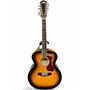 Used Guild F-2512 DELUXE 3 Color Sunburst 12 String Acoustic Electric Guitar 3 Color Sunburst