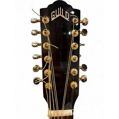 Used Guild F-2512CE DELUXE Natural 12 String Acoustic Electric Guitar