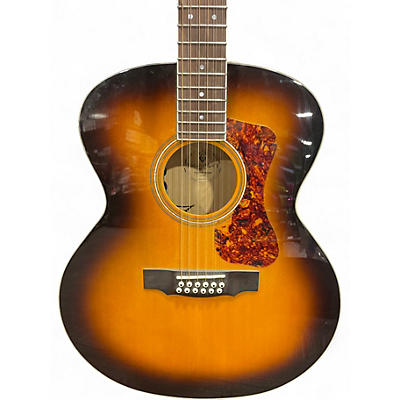 Used Guild F-2512E Deluxe Antique Sunburst 12 String Acoustic Electric Guitar