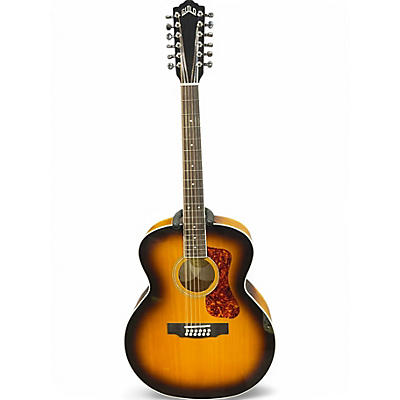 Used Guild F-2512E Deluxe Sunburst 12 String Acoustic Guitar