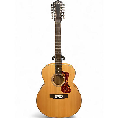 Used Guild F-2512E Natural 12 String Acoustic Electric Guitar