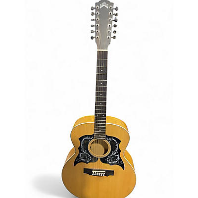 Used Guild F-2512E Natural 12 String Acoustic Electric Guitar
