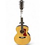 Used Guild F-2512E Natural 12 String Acoustic Electric Guitar Natural
