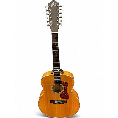 Used Guild F-2512E Natural 12 String Acoustic Electric Guitar