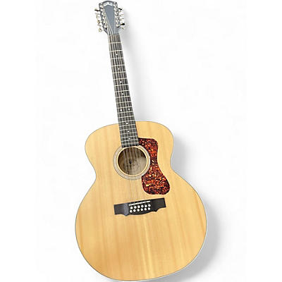 Used Guild F-2512E Natural 12 String Acoustic Electric Guitar
