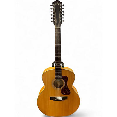 Used Guild F-2512E Natural 12 String Acoustic Electric Guitar