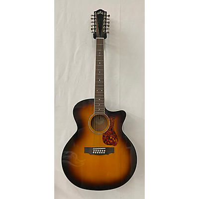 Guild Used Guild F-2512ce DELUXE 3 Color Sunburst 12 String Acoustic Electric Guitar