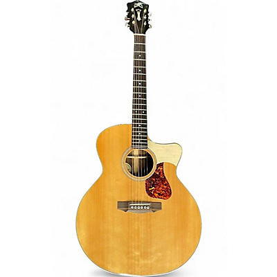 Used Guild F150CE Jumbo Natural Acoustic Electric Guitar
