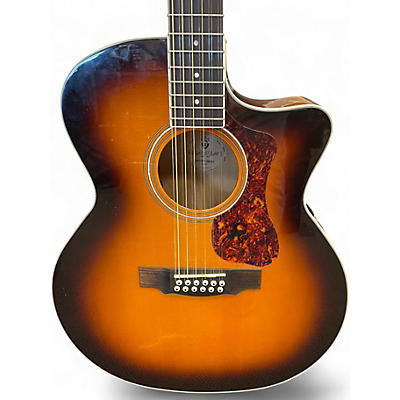 Used Guild F212XL Natural Hollow Body Electric Guitar