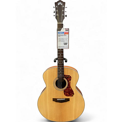 Used Guild F240E Jumbo Natural Acoustic Electric Guitar Natural