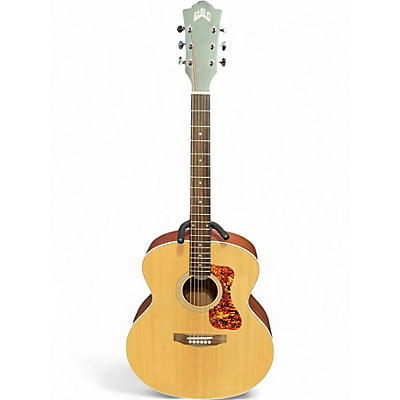 Used Guild F240E Natural Acoustic Guitar