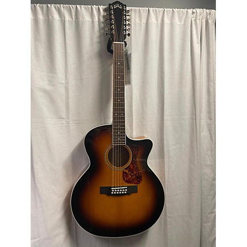 Guild Used Guild F25 12ce Deluxe Antique Sunburst 12 String Acoustic Electric Guitar Antique Sunburst