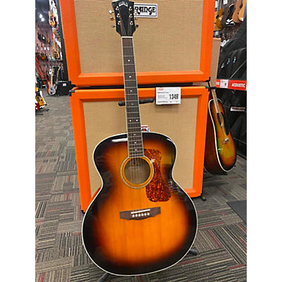 Guild Used Guild F250E 3 Tone Sunburst Acoustic Electric Guitar