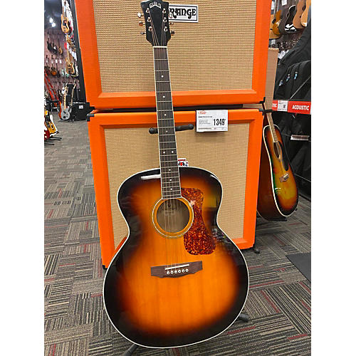 Guild Used Guild F250E 3 Tone Sunburst Acoustic Electric Guitar 3 Tone Sunburst