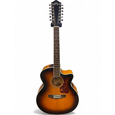 Used Guild F2512CE DELUXE ANTIQUE SUNBURST 12 String Acoustic Electric Guitar