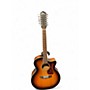 Used Guild F2512CE Deluxe Sunburst 12 String Acoustic Electric Guitar Sunburst