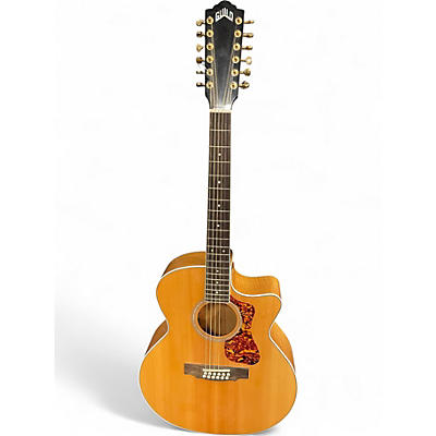 Used Guild F2512CE NATURAL 12 String Acoustic Electric Guitar