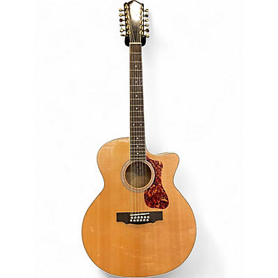 Used Guild F2512CE Natural 12 String Acoustic Electric Guitar
