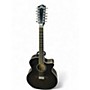 Used Guild F2512CE Trans Black 12 String Acoustic Electric Guitar Trans Black