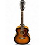 Used Guild F2512E 2 Tone Sunburst 12 String Acoustic Guitar 2 Tone Sunburst