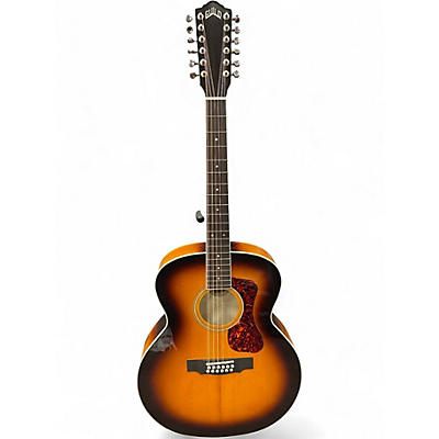 Used Guild F2512E DELUXE 2 Color Sunburst 12 String Acoustic Electric Guitar