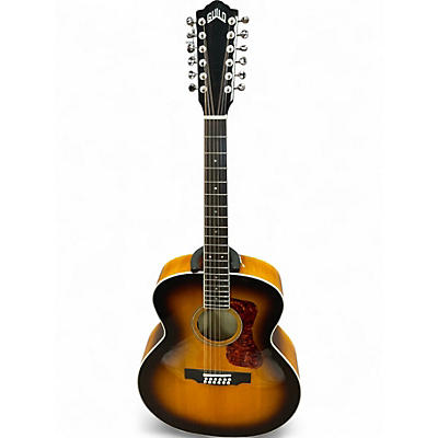 Used Guild F2512E Deluxe 2 Tone Sunburst 12 String Acoustic Guitar