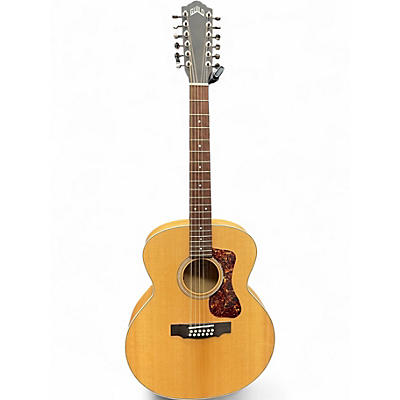 Used Guild F2512E Natural 12 String Acoustic Electric Guitar