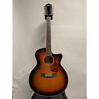 Guild Used Guild F2512ce Deluxe Sunburst 12 String Acoustic Electric Guitar