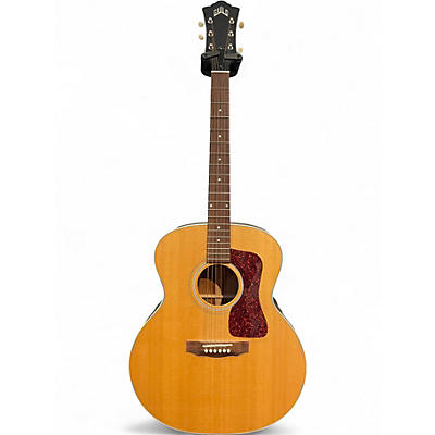 Used Guild F40 Natural Acoustic Electric Guitar