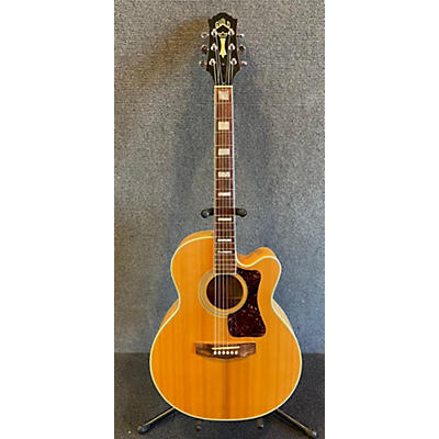 Guild Used Guild F47MCE Natural Acoustic Electric Guitar