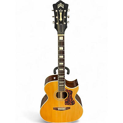 Used Guild F47RC Natural Acoustic Electric Guitar