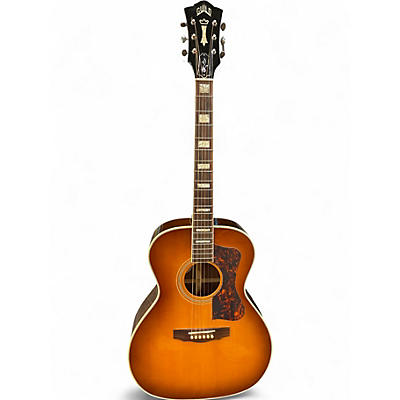 Used Guild F47RCE 2 Color Sunburst Acoustic Electric Guitar