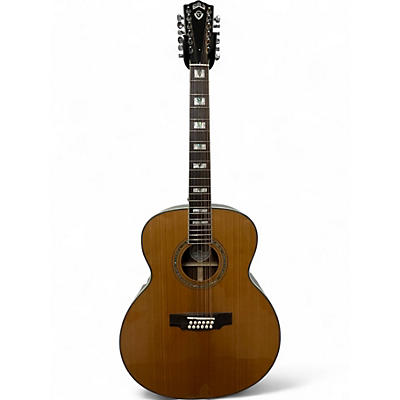 Used Guild F512 Natural 12 String Acoustic Guitar